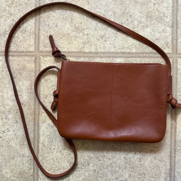 Madewell The Knotted Crossbody Bag Brown Leather - Picture 3 of 6